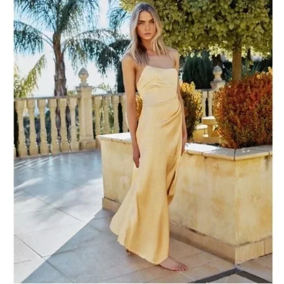 SIGNIFICANT OTHER ll ONE ANOTHER DRESS IN YELLOW SIZE 8 - Picture 4 of 13